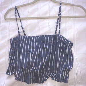 Blue Crop Top